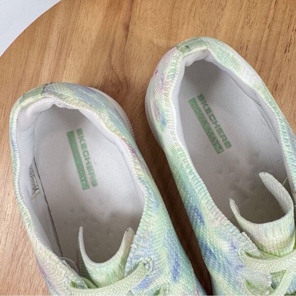 Skechers Go Step Light Washable Knit Tie Dye Slip On Sneakers Mint Green Women 6 - Picture 9 of 11